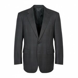 VTG 70s Evan-Picone 100% Wool Suit Jacket Blazer A.H. Benoit & Co. Blue/Gray 40R